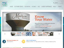 Tablet Screenshot of madisonutilities.org